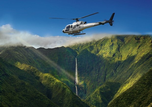 The kohala coast on the big island of hawaii, extending from keahole airport (built on lava from mount hualalai) some 55 miles north to fert. Maui Helicopter Tours Jurassic Falls Helicopter Tour