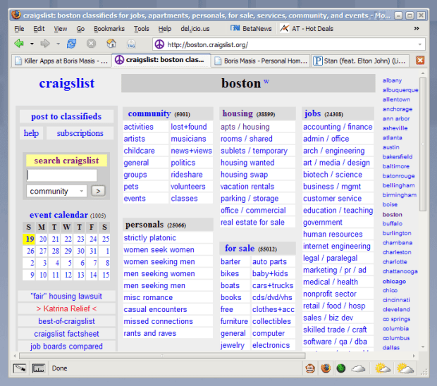 Learn more about how you can find a job using the site. Craigslist It S Always Something