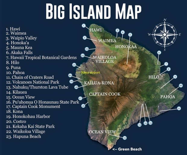 But its large size in relation to the other hawaiian islands is not the only that that's big about the big island. Big Island 7 Day Itinerary Travelwildnow Com